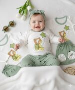 پنج تکه خرسی سبز جعبه دار  2067 - Image 2