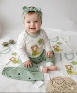 پنج تکه خرسی سبز جعبه دار  2067 - Image 3