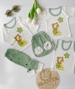 پنج تکه خرسی سبز جعبه دار  2067