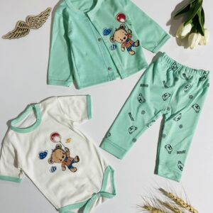 سه تکه خرس بادکنکی سبز 3060