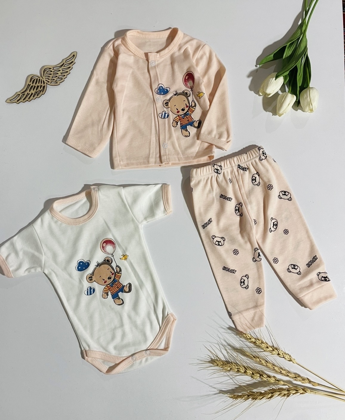 Screenshot سه تکه خرس بادکنکی صورتی 3059 - Image 1