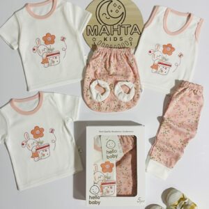 پنج تکه جعبه دار خرگوش صورتی ۳۰۵۰