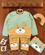 بلوز شلوار کبریتی گوشدار جیب دار سه رنگ - Image 3