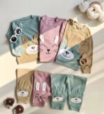 بلوز شلوار کبریتی گوشدار جیب دار سه رنگ