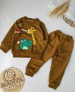 بلوز شلوار زرافه و قورباغه 3047 - Image 3