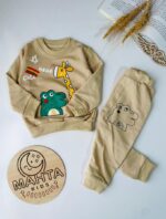 بلوز شلوار زرافه و قورباغه 3047 - Image 4