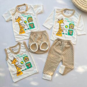 پنج تکه زرافه کرمی 3074