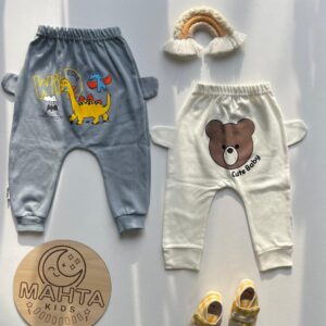 شلوار طرح زرافه و تدی