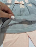 سه تکه دخترانه قلبی دو رنگ - Image 3