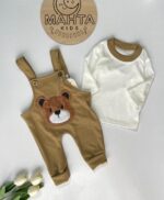 پیشبندی با بلوز خرس پشمالو