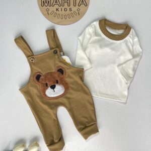 پیشبندی با بلوز خرس پشمالو