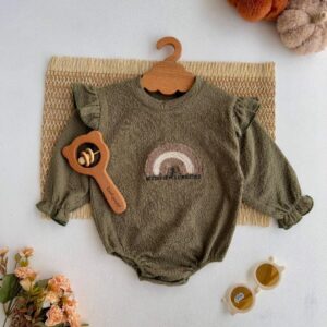 زیردکمه رنگین کمان پفکی