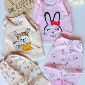 بلوز شلوار بیسکویتی dog , rabit