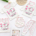 پنج تکه جعبه دار گربه صورتی